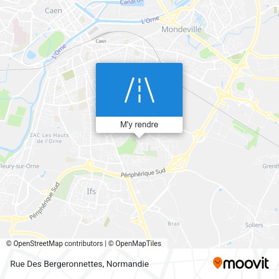 Rue Des Bergeronnettes plan