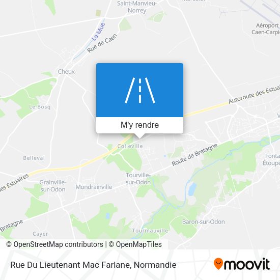 Rue Du Lieutenant Mac Farlane plan