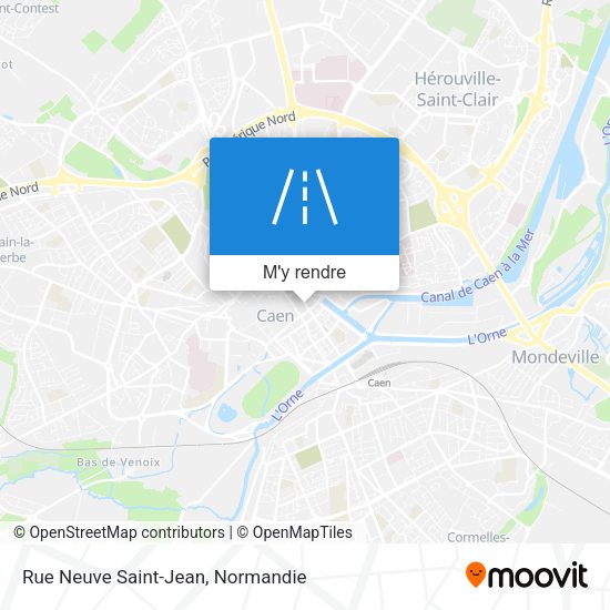 Rue Neuve Saint-Jean plan
