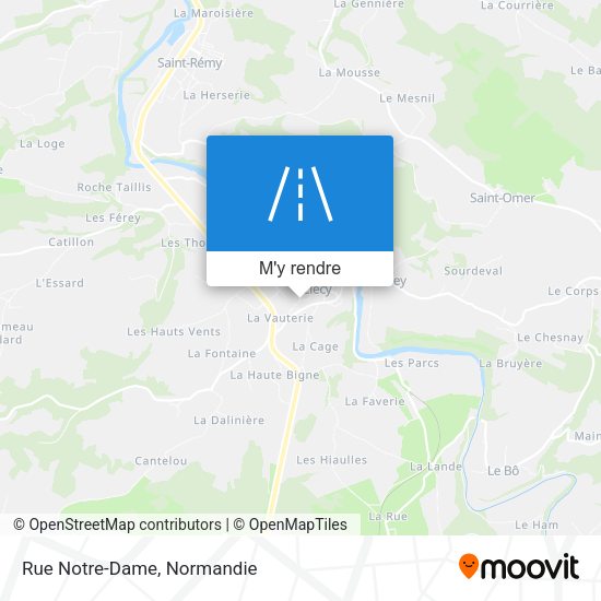 Rue Notre-Dame plan
