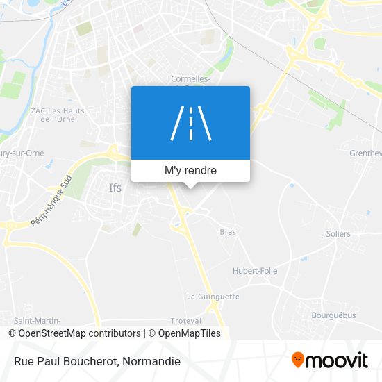Rue Paul Boucherot plan