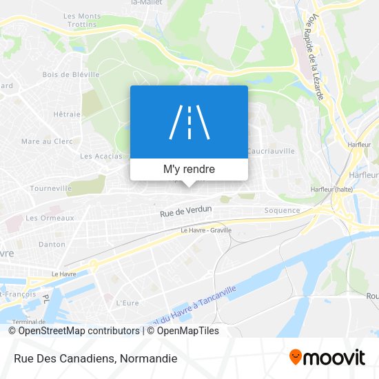 Rue Des Canadiens plan