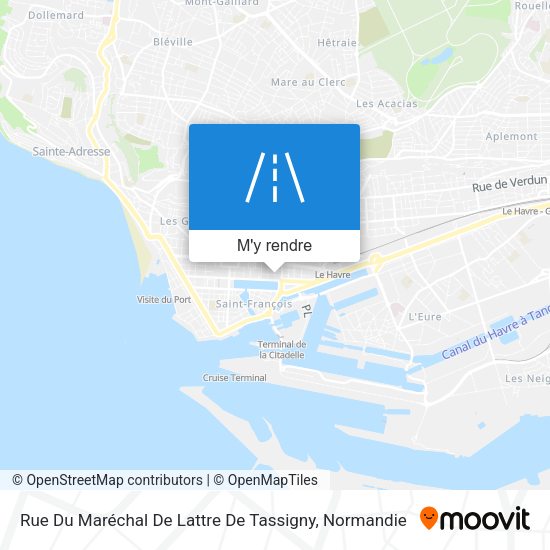 Rue Du Maréchal De Lattre De Tassigny plan