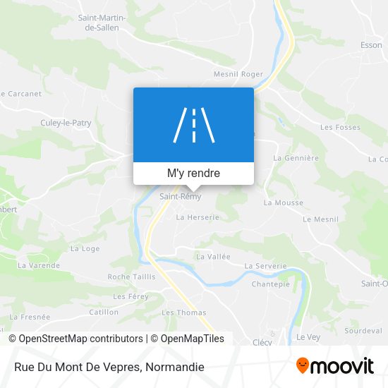 Rue Du Mont De Vepres plan