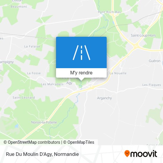Rue Du Moulin D'Agy plan