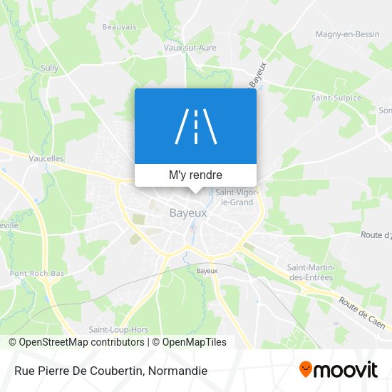 Rue Pierre De Coubertin plan