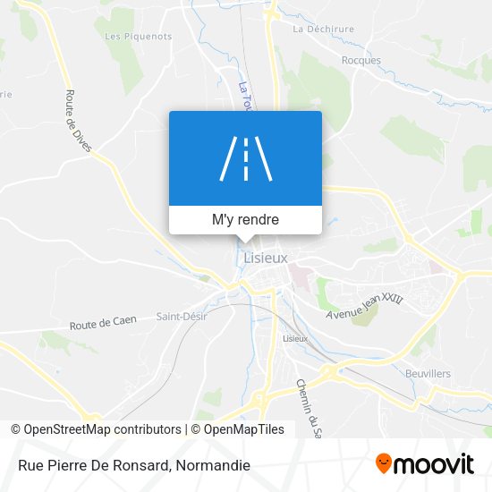 Rue Pierre De Ronsard plan
