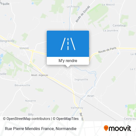 Rue Pierre Mendès France plan