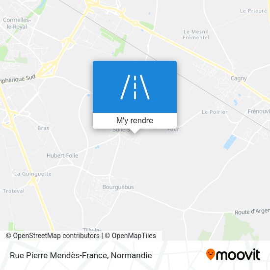 Rue Pierre Mendès-France plan
