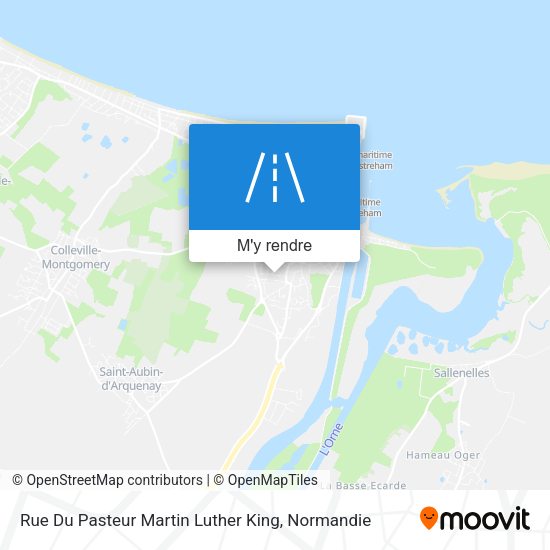 Rue Du Pasteur Martin Luther King plan