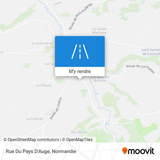 Rue Du Pays D'Auge plan