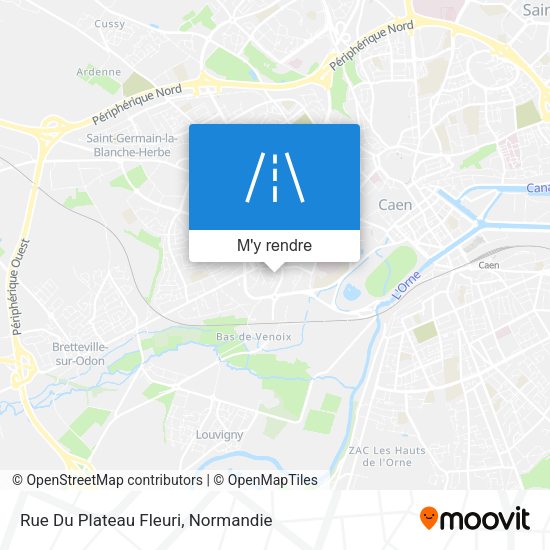 Rue Du Plateau Fleuri plan