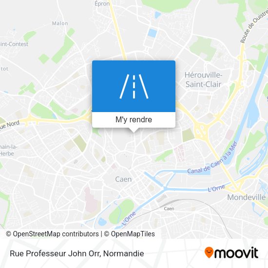Rue Professeur John Orr plan