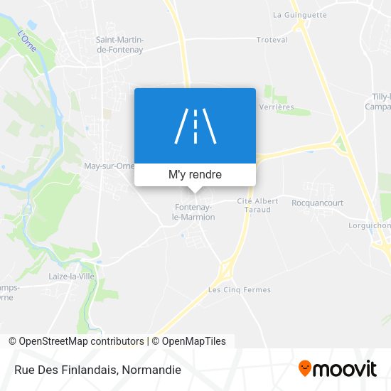 Rue Des Finlandais plan