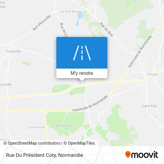 Rue Du Président Coty plan