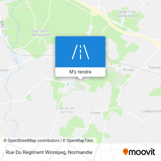 Rue Du Regiment Winnipeg plan