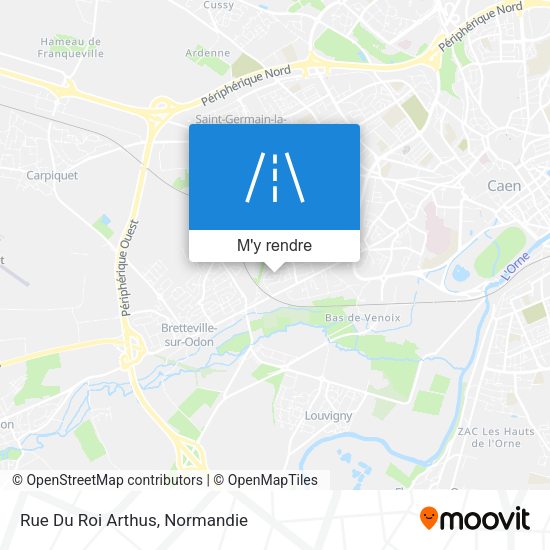 Rue Du Roi Arthus plan