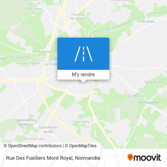 Rue Des Fusiliers Mont Royal plan