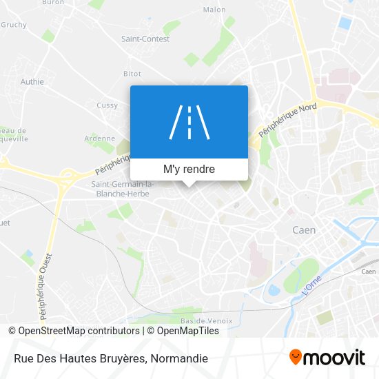 Rue Des Hautes Bruyères plan