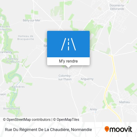 Rue Du Régiment De La Chaudière plan