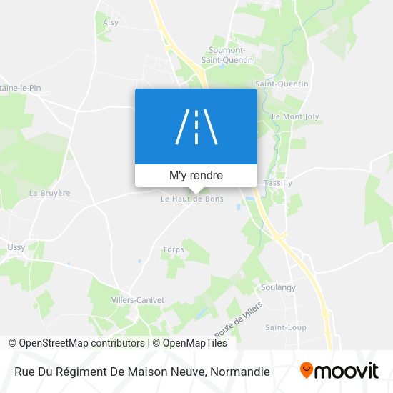Rue Du Régiment De Maison Neuve plan
