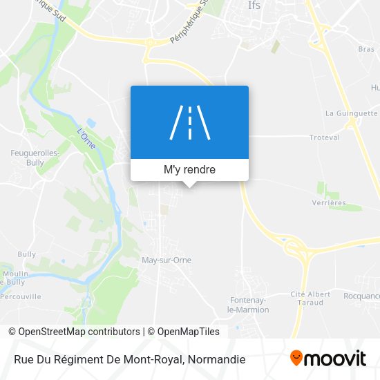 Rue Du Régiment De Mont-Royal plan
