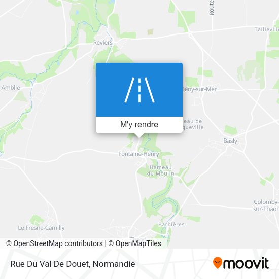 Rue Du Val De Douet plan