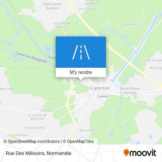 Rue Des Milouins plan