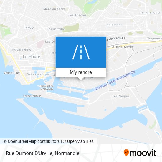 Rue Dumont D'Urville plan