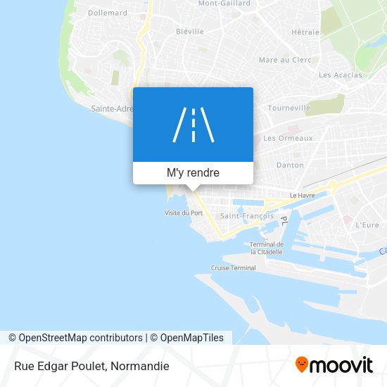 Rue Edgar Poulet plan