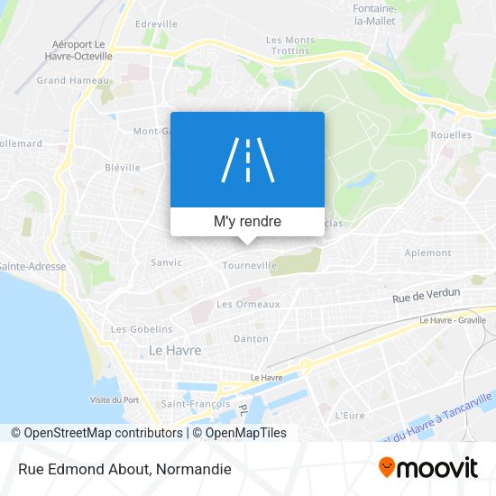 Rue Edmond About plan