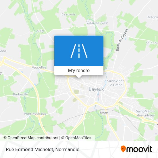 Rue Edmond Michelet plan