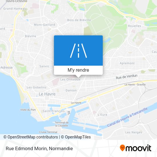 Rue Edmond Morin plan