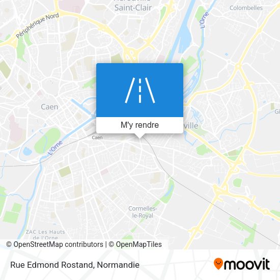 Rue Edmond Rostand plan