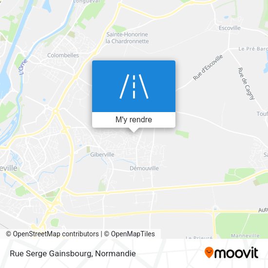 Rue Serge Gainsbourg plan