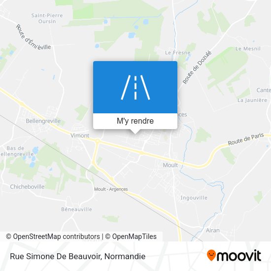 Rue Simone De Beauvoir plan