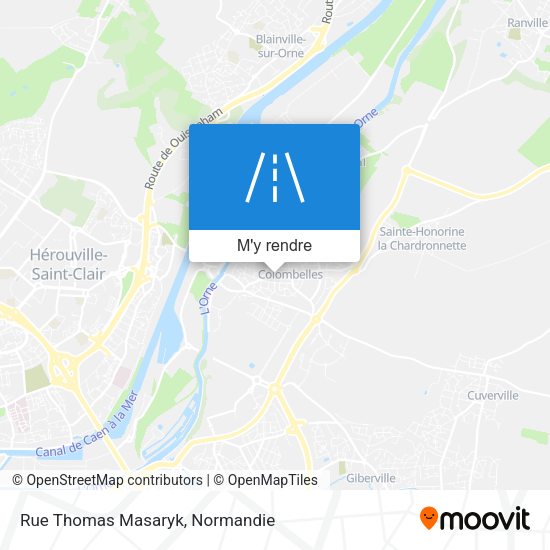 Rue Thomas Masaryk plan