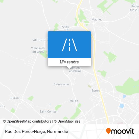 Rue Des Perce-Neige plan