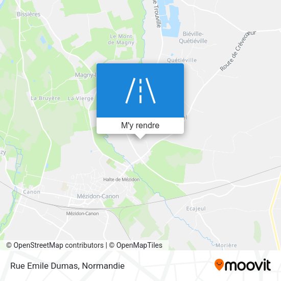 Rue Emile Dumas plan