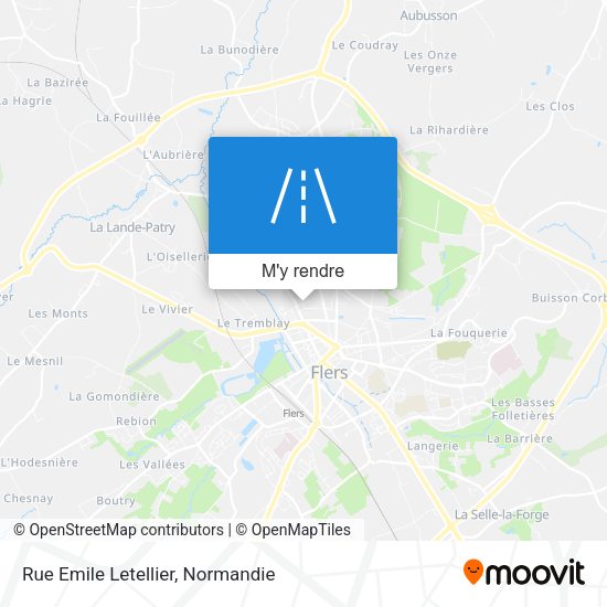 Rue Emile Letellier plan