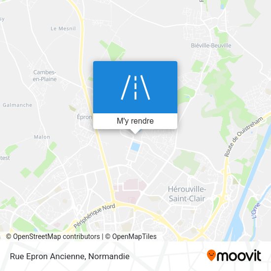 Rue Epron Ancienne plan