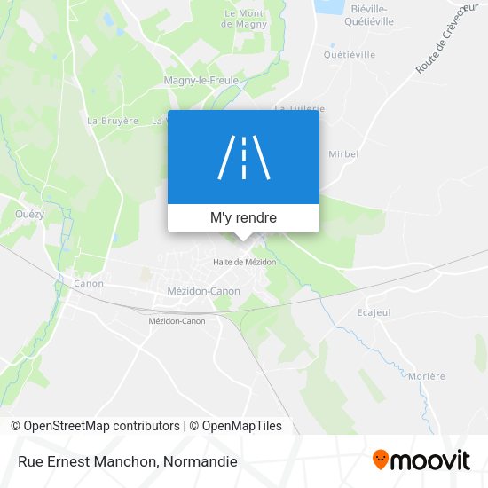 Rue Ernest Manchon plan