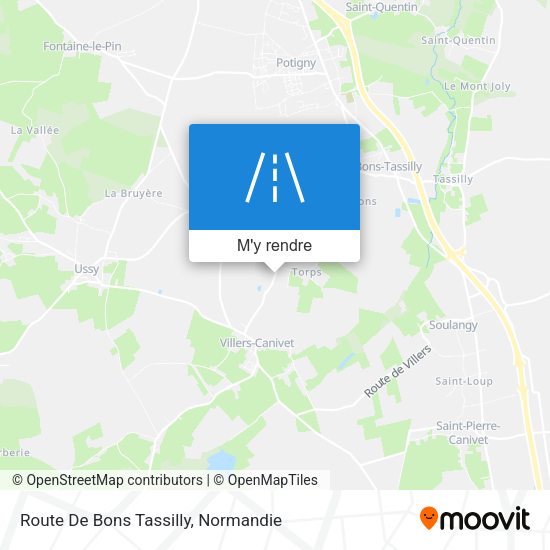 Route De Bons Tassilly plan