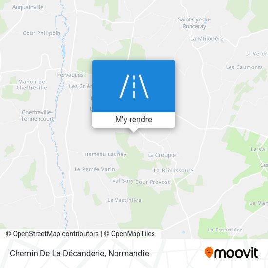 Chemin De La Décanderie plan
