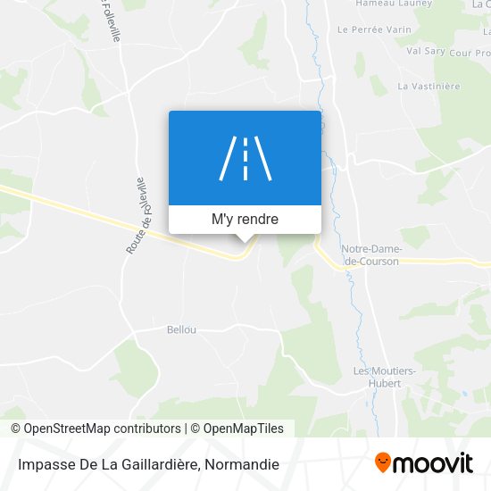 Impasse De La Gaillardière plan