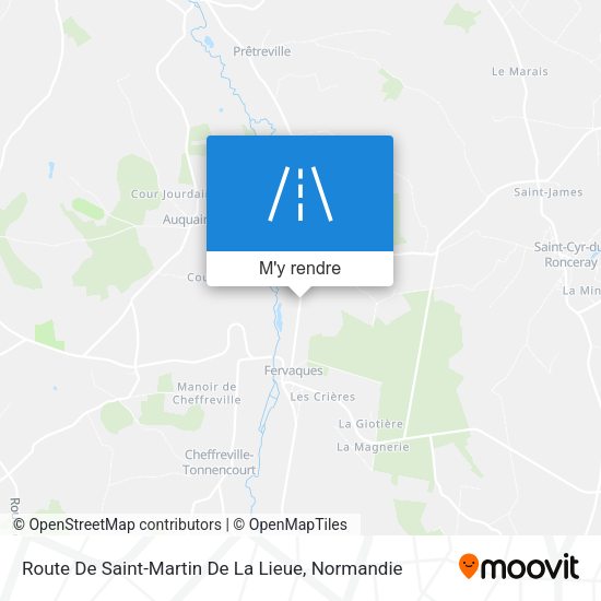 Route De Saint-Martin De La Lieue plan
