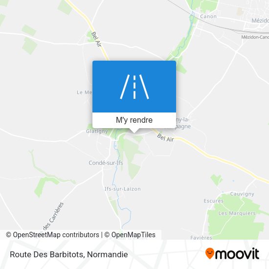 Route Des Barbitots plan