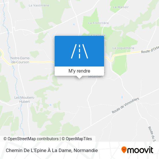 Chemin De L'Epine À La Dame plan