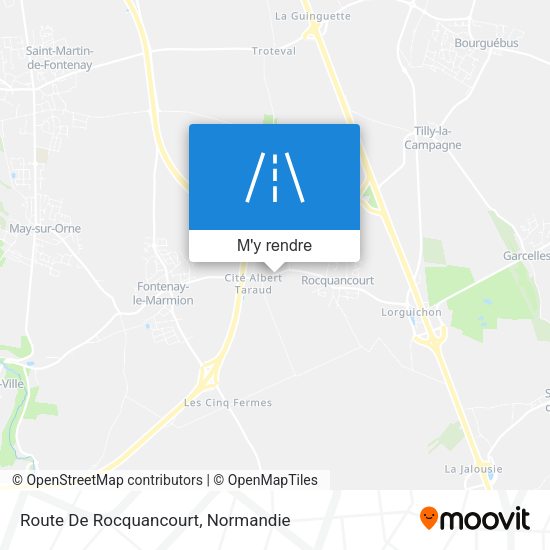 Route De Rocquancourt plan