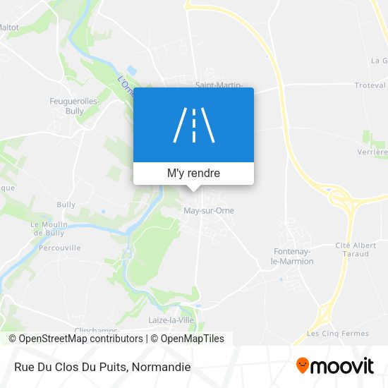 Rue Du Clos Du Puits plan